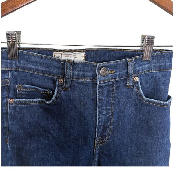 Free People Skinny Jean Womens 26 Destroyed Busted Knee Distressed Denim Zip Fly - Picture 3 of 5